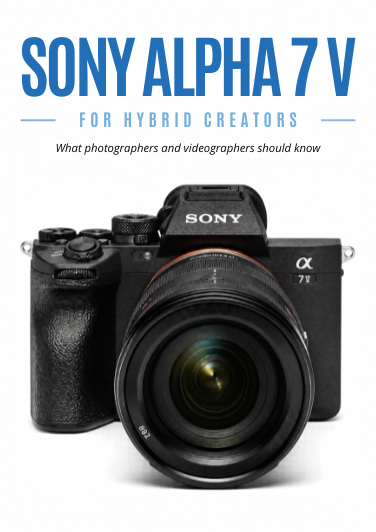 Sony Alpha 7 V camera with a versatile lens, prepared for hybrid photography and videography